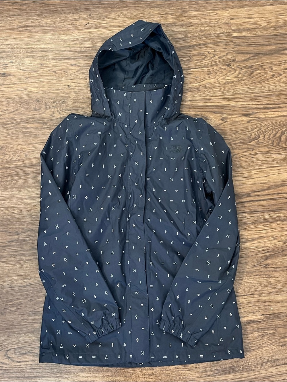 The North Face Folding Travel Jacket Urban Navy Uncharted Womens Medium